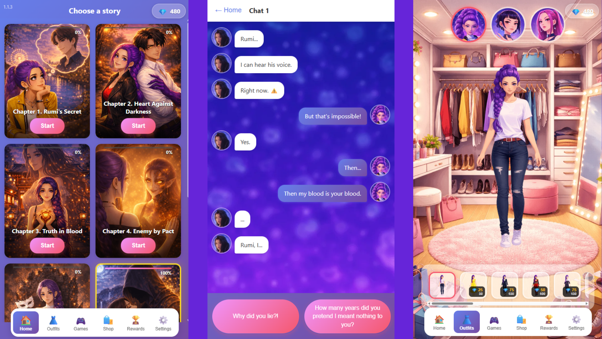 K-Pop Demon Hunters: Chat with Rumi screenshot