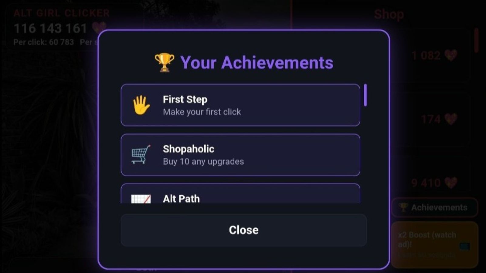 Alt Girl Clicker — screenshot 3