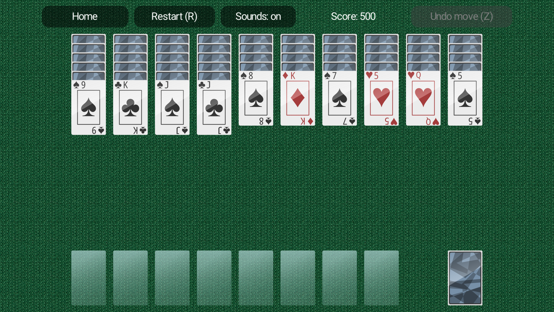 Good Old Spider Solitaire screenshot