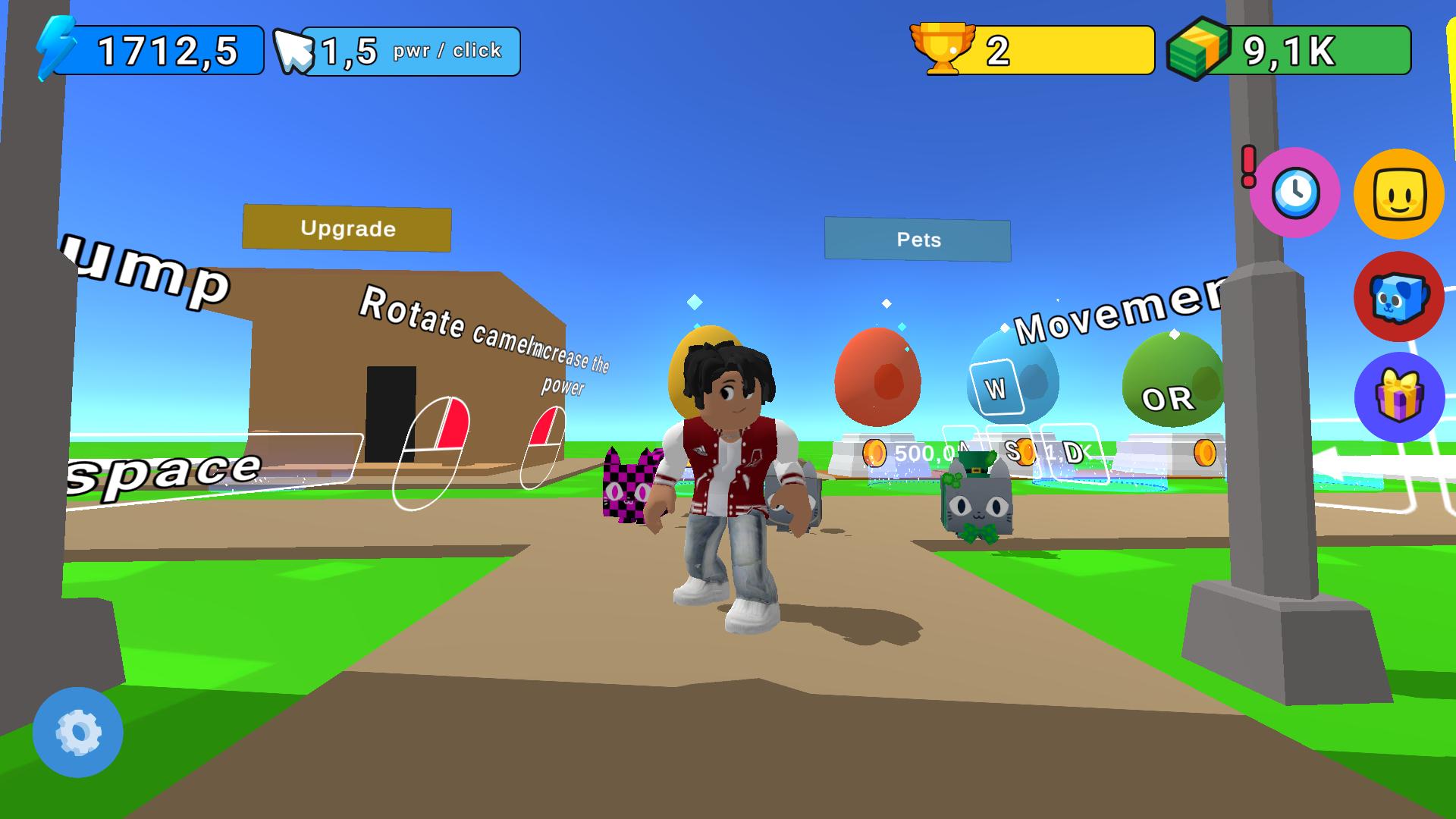 Obby: pump your jump power and collect cups — screenshot 1