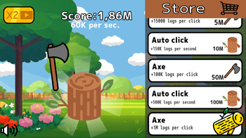 Wood Breaker - chop logs: Clicker