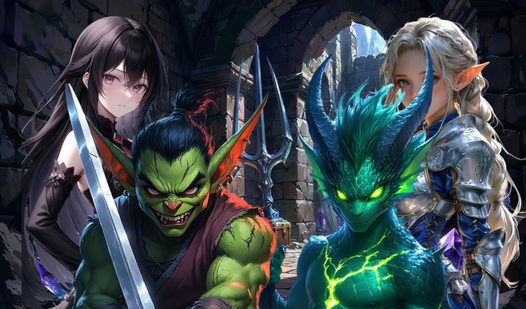 Save the girls from the monsters clicker  loading=