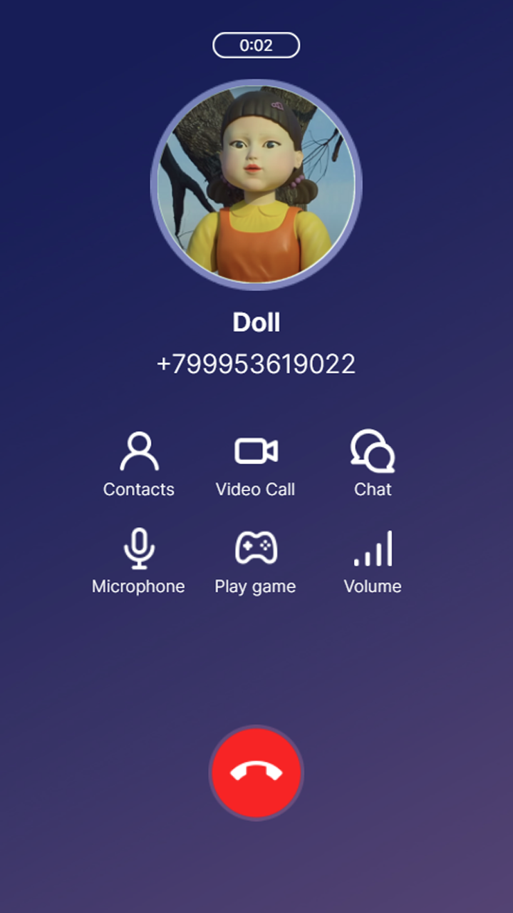 Squid Calls Game: Chat Prank, Video Call, Live screenshot 9