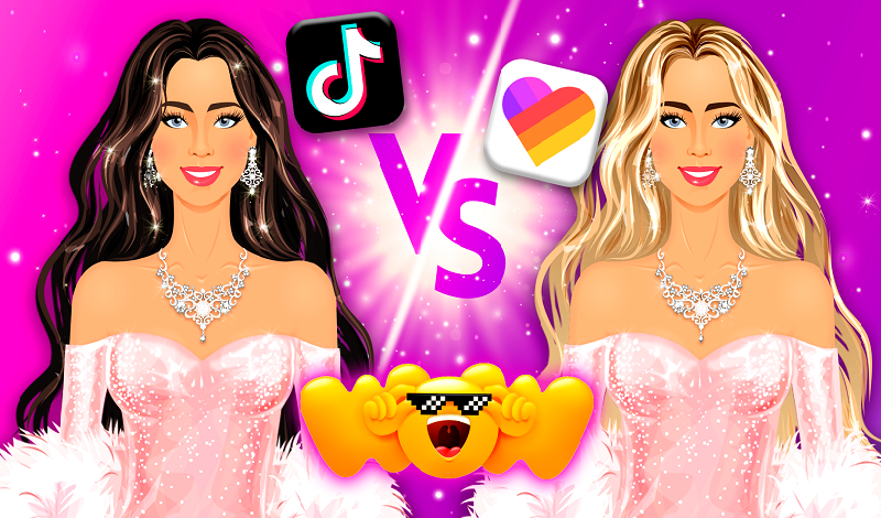 Girls: TikTok vs Like game cover