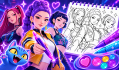 K-Pop Hunters: Draw and Shine!