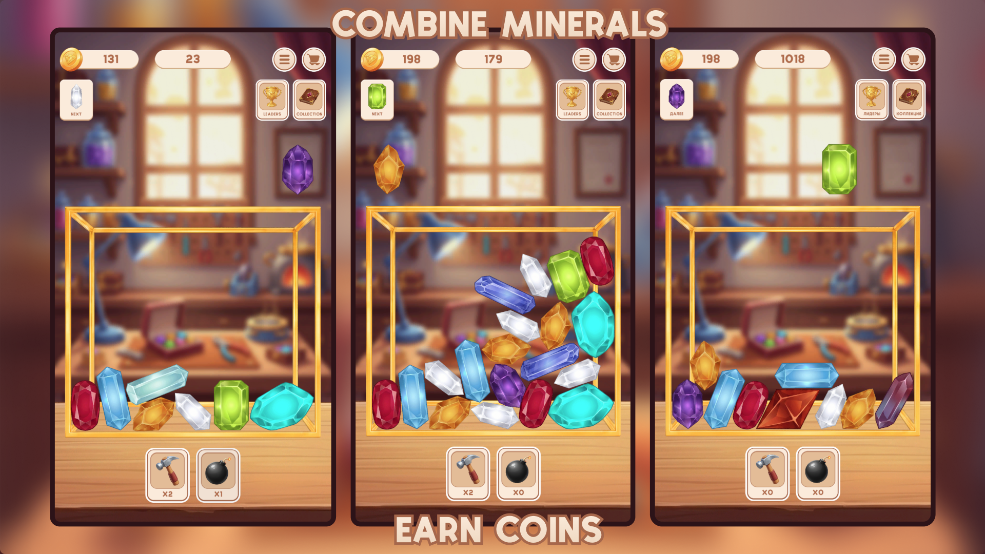 Minerals: Merge & Learn — screenshot 1