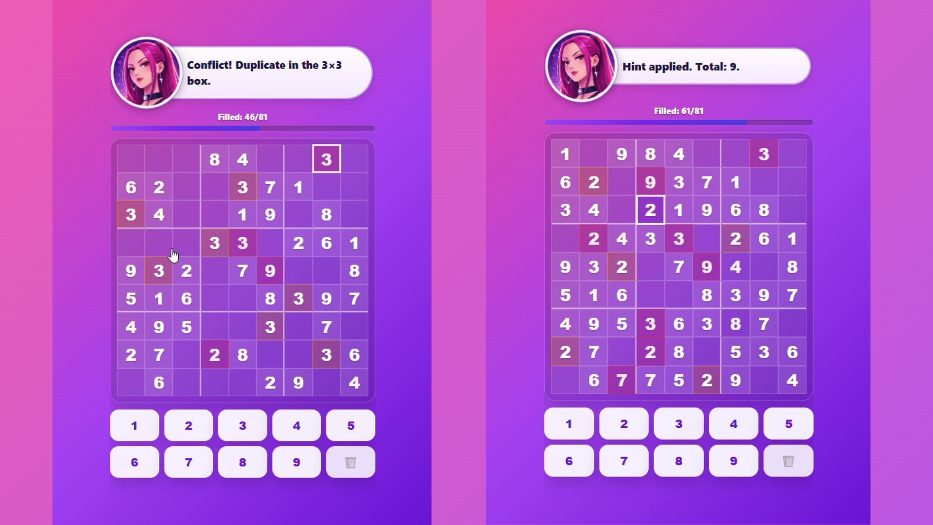 K-pop. Sudoku with Huntrix — screenshot 2