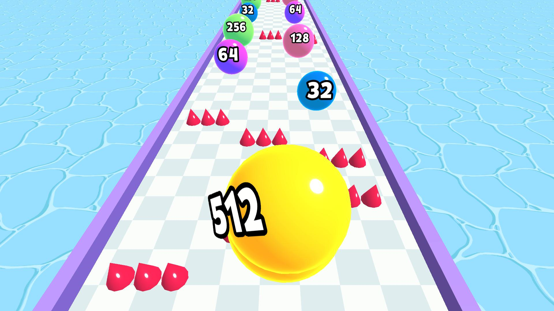 Ball Run 2048: merge number screenshot