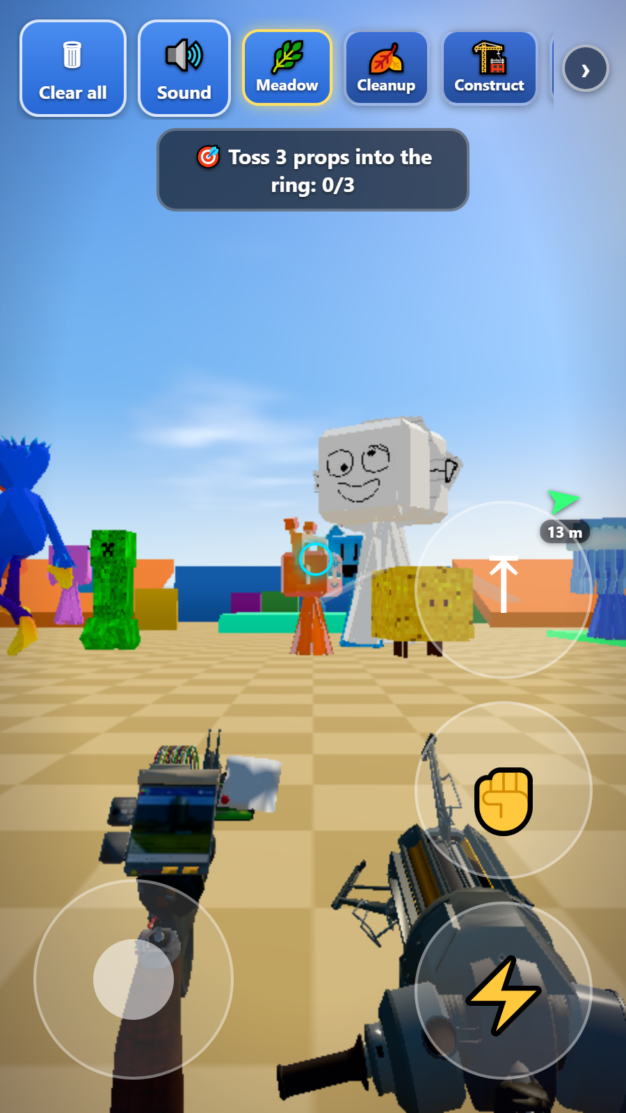 Gravity gun 3D sandbox screenshot 5
