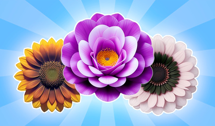 Merge the flowers: Guess the flower of spring!