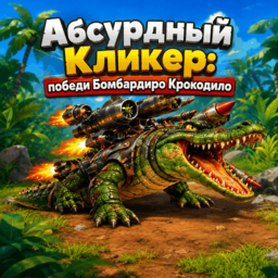 Абсурдный Кликер: победи Бомбардиро Крокодило