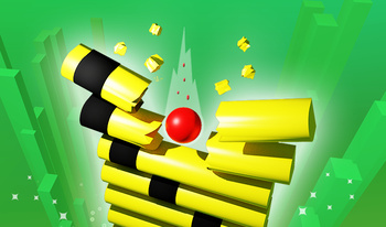 Stack Ball: Quebrando tijolos coloridos em 3D