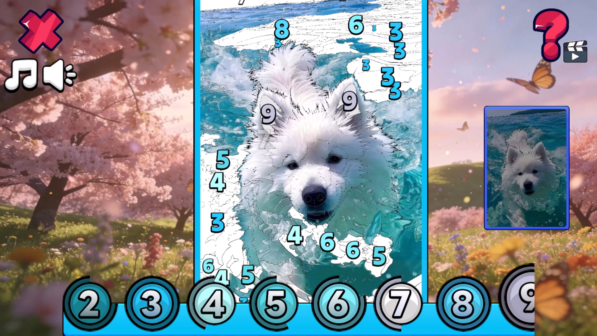 Cute Dogs: Color by Number — screenshot 2