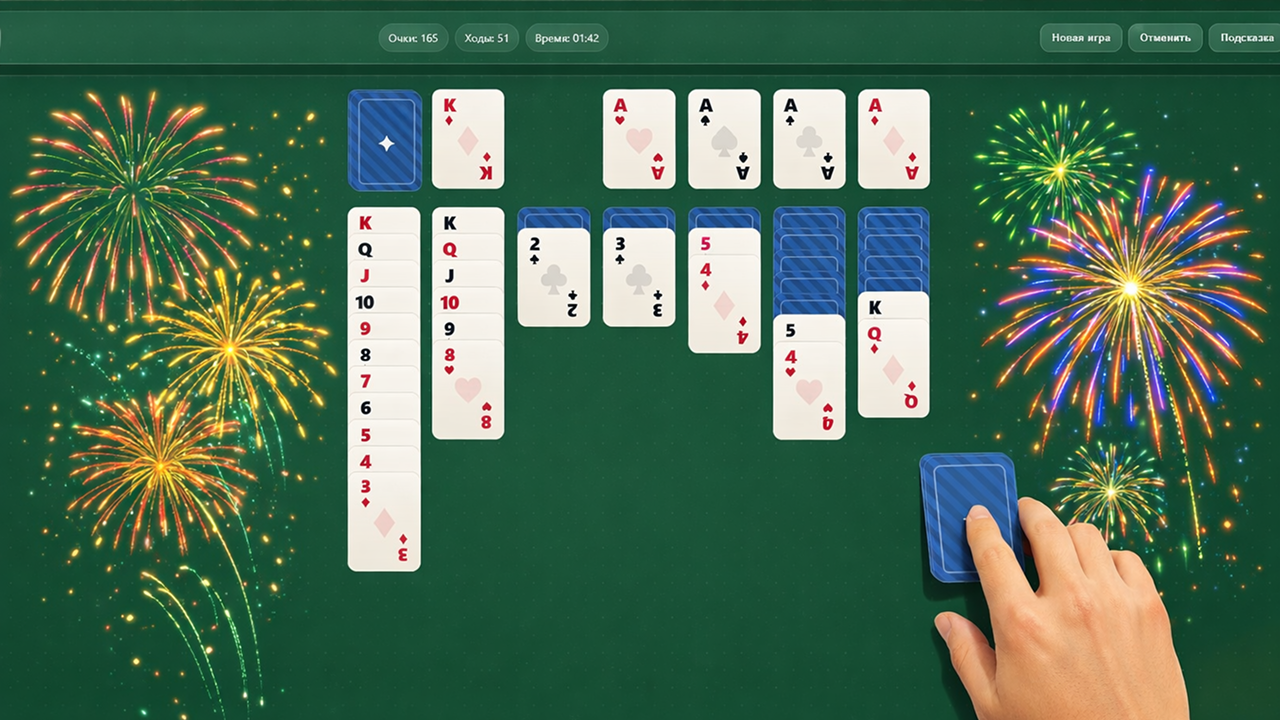 Пасьянс косынка стандарт — screenshot 3