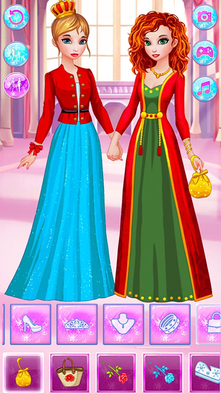 Elsa & Anna Frozen Dress Up: Icy Princess: Play Online For Free On Playhop
