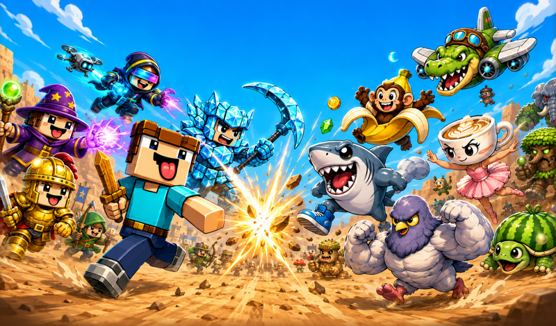 Brawl Arena: Noobs vs Brainrots game cover