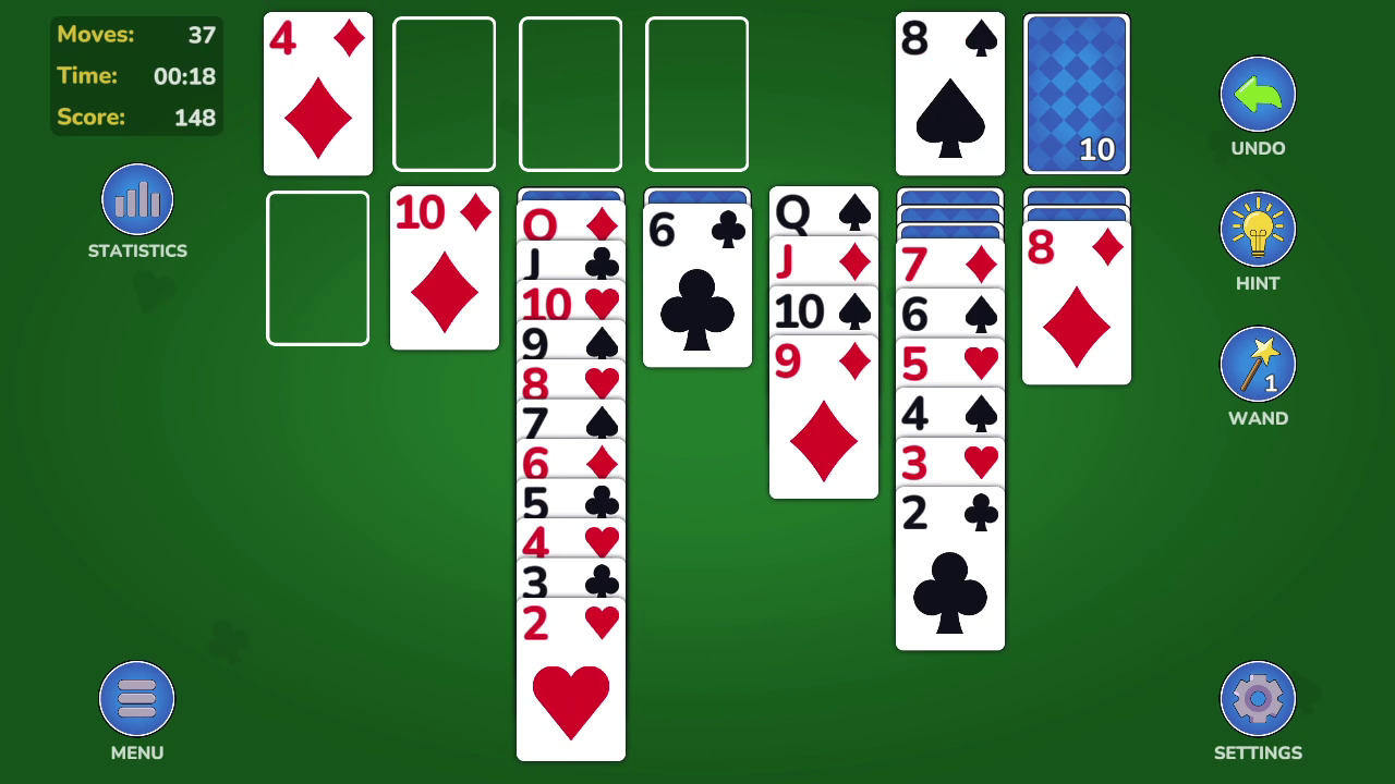 Klondike Classic (1 or 3 cards) screenshot