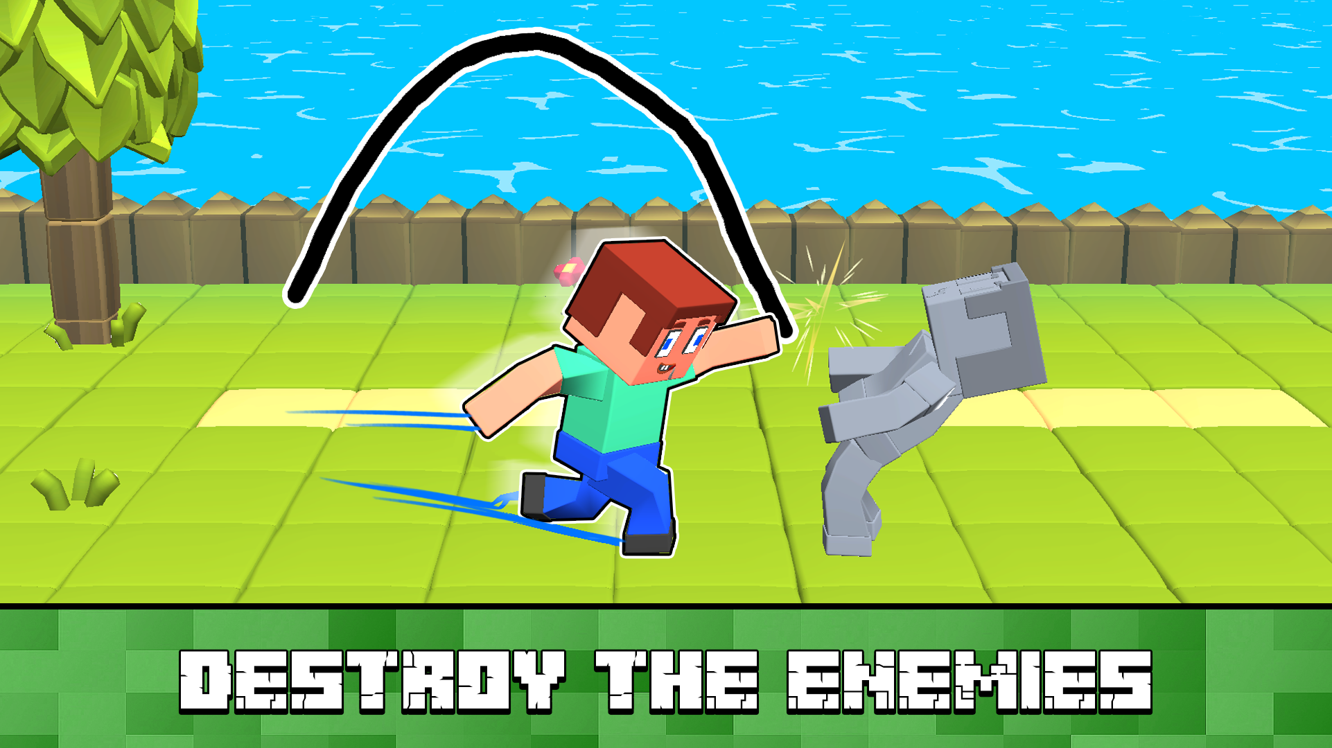 Block World Combat! Draw Noob's Super Punch! screenshot