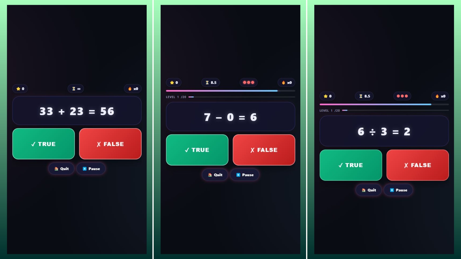 Math Reactor — screenshot 1