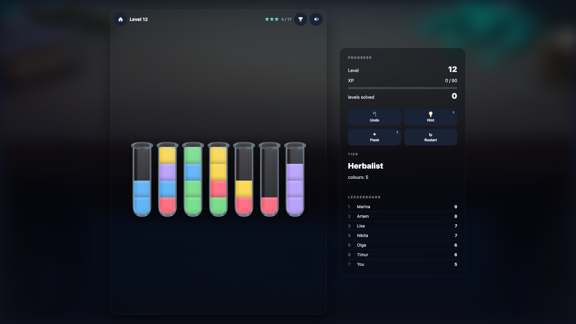 Flasks: Potion Sort — screenshot 2
