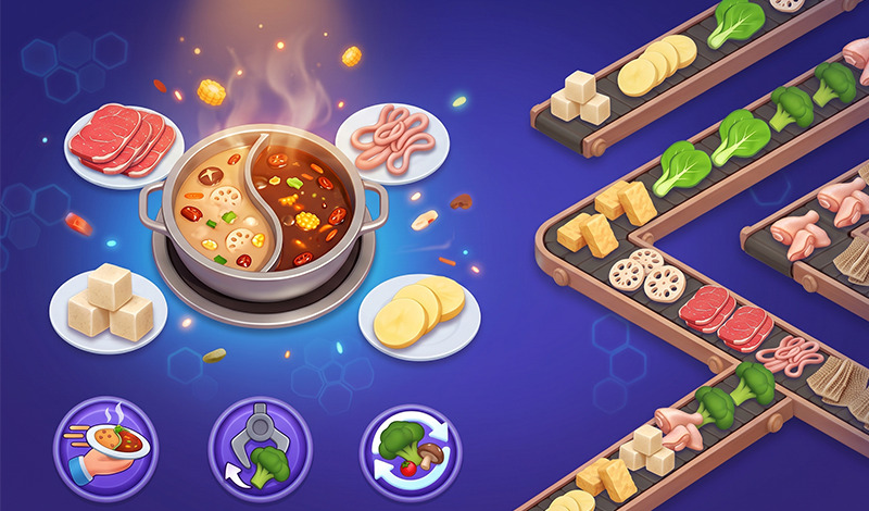 Hotpot Sort: Food Puzzle game cover