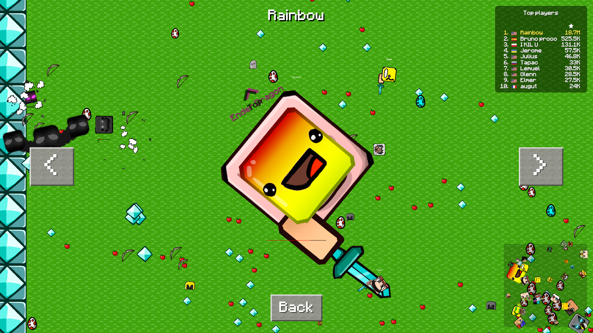 Crazy Steve.io screenshot