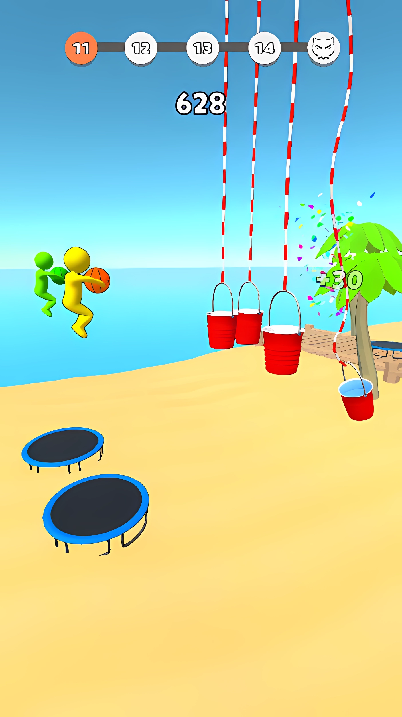 Trampoline Basketball 3D screenshot 9