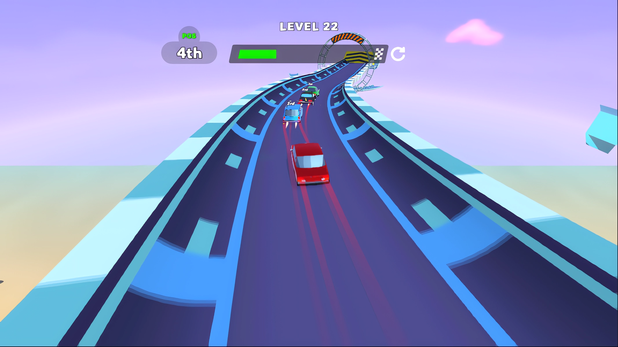 Flying Russian Car Races screenshot