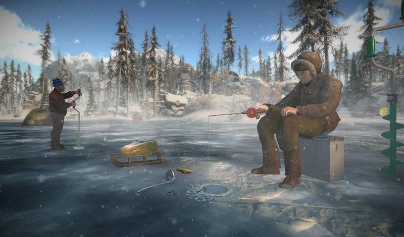 Ice fishing. Fishing 3d game cover