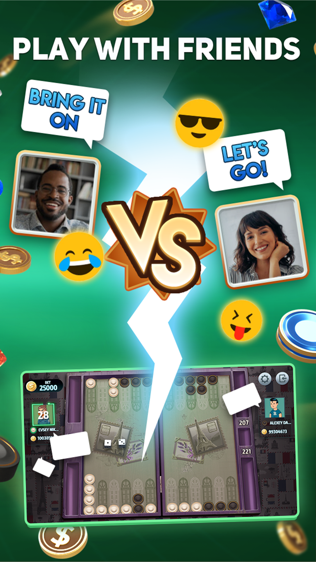 Backgammon Tournament screenshot 7