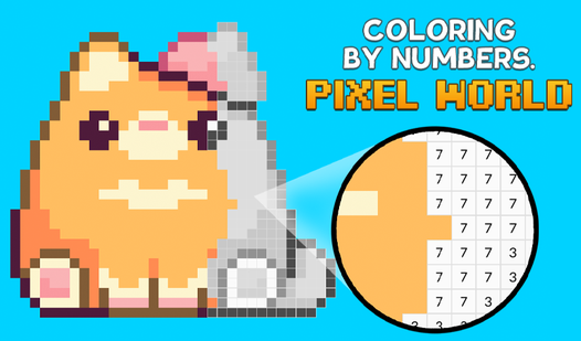 Coloring by Numbers. Pixel World