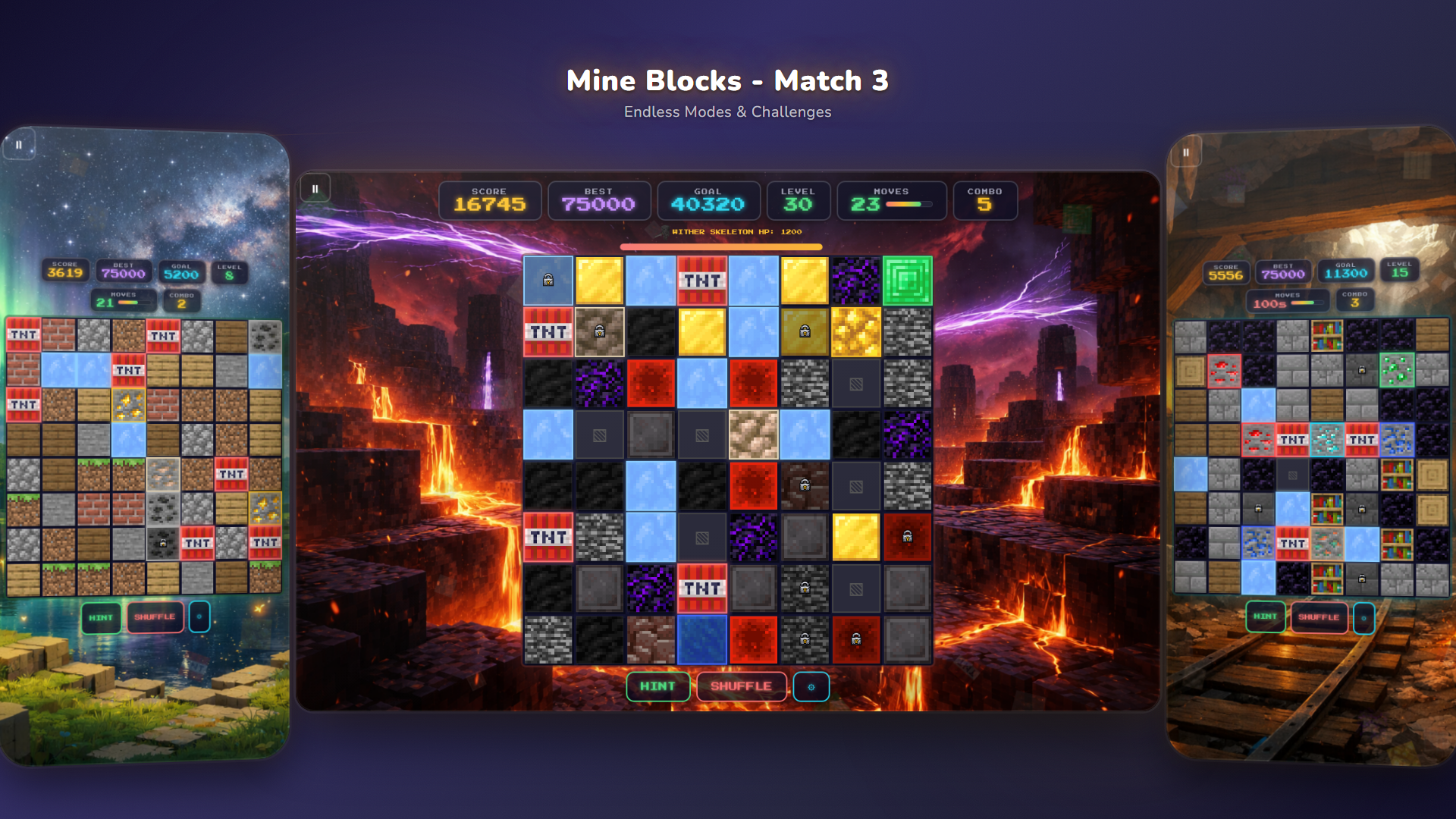 Mine Blocks - Match 3 — screenshot 3