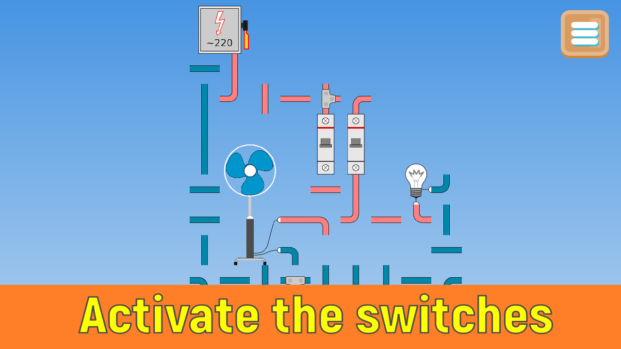 Electrician puzzle screenshot