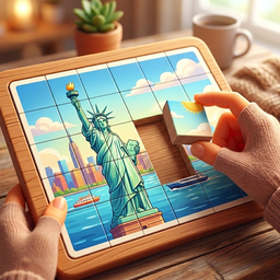 Travel Puzzle: Collect Postcard