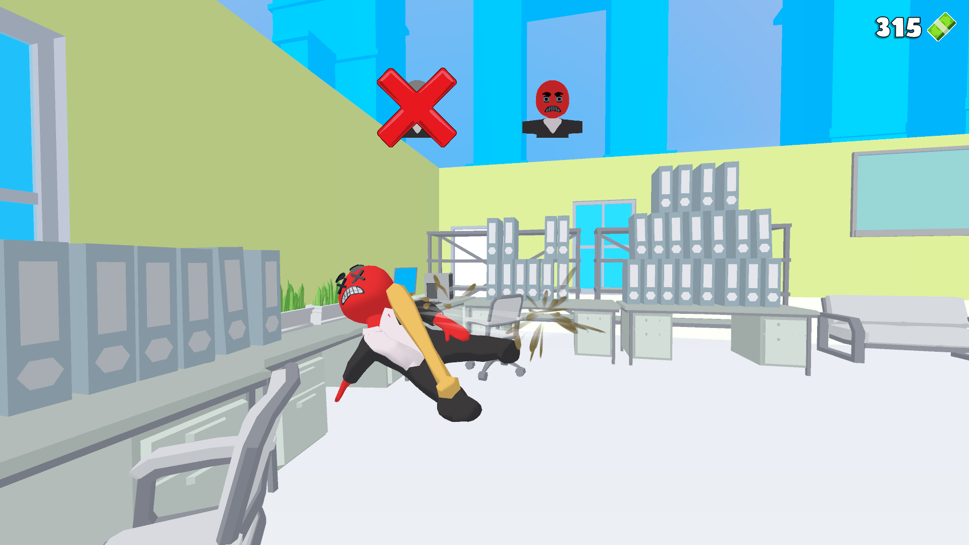 Office fight - Beat everyone with a bat! screenshot