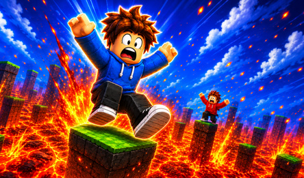 Obby - Run from Lava