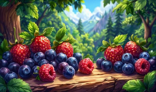 Combine wild berries