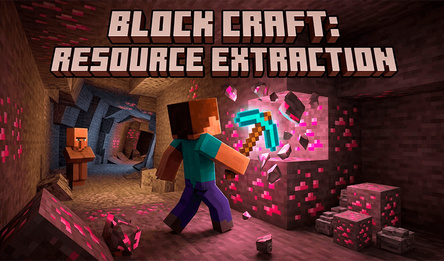 Block Craft: Resource extraction