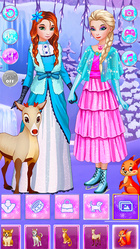 open lace back dress Queen dress up in frozen land main image 0