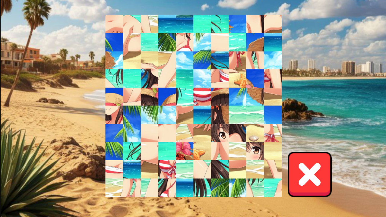 Girls on the beach puzzles screenshot