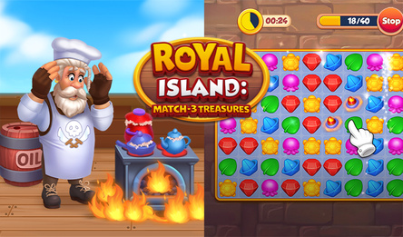 Royal Island: Match-3 Treasures
