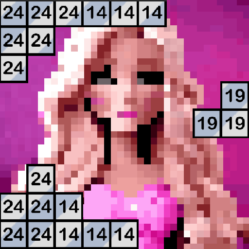 Color by number: Barbie icon