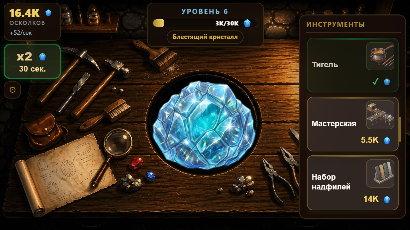Эволюция кристалла — screenshot 3