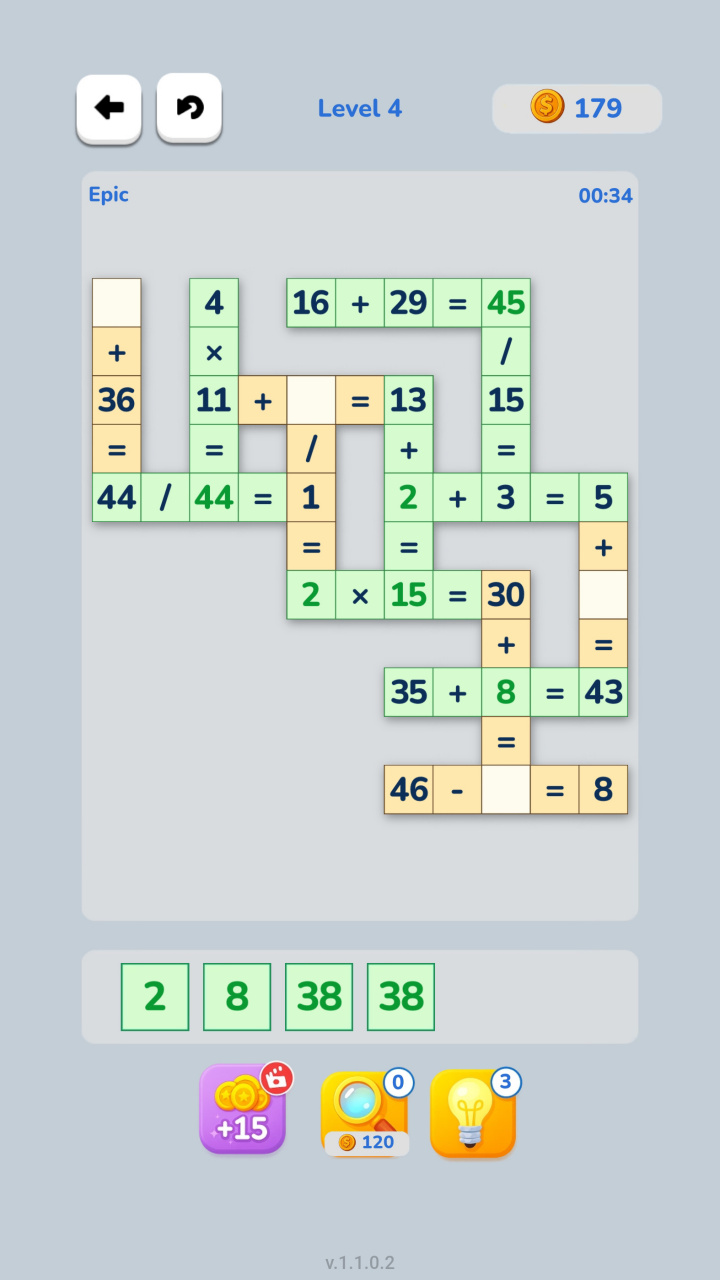 Math Crossword. Number Puzzle screenshot 6