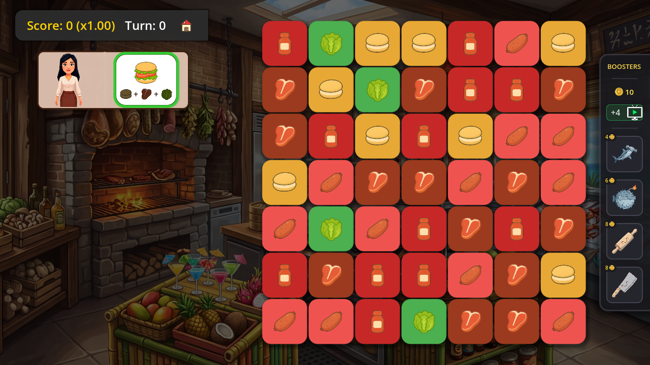 Raccoon Chef: Match 3 Cooking! — screenshot 1