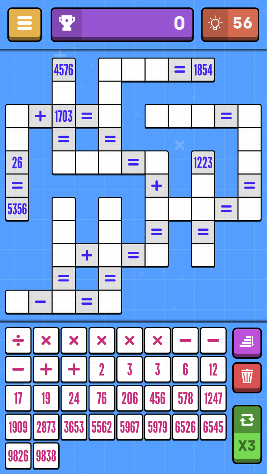 Mathematical crossword screenshot 9