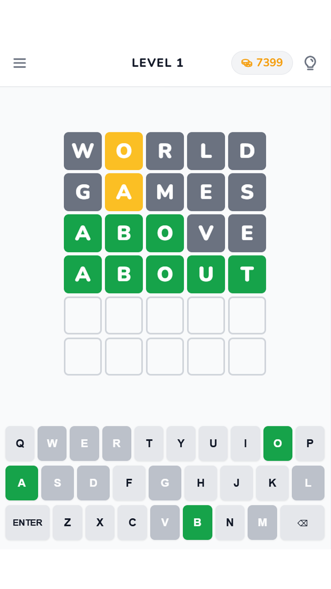 Wordlet: Guess the word screenshot 4