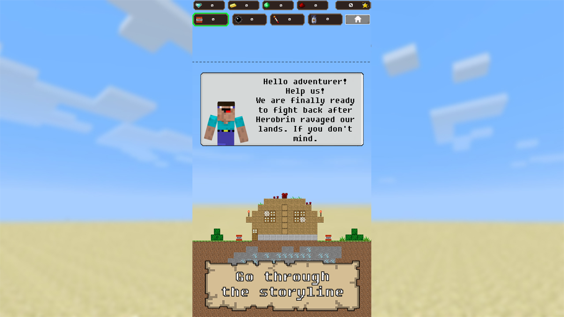 Mine Noob Fuse vs Herobrine Craft Block screenshot