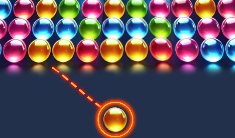 Colored balls shooting game game cover