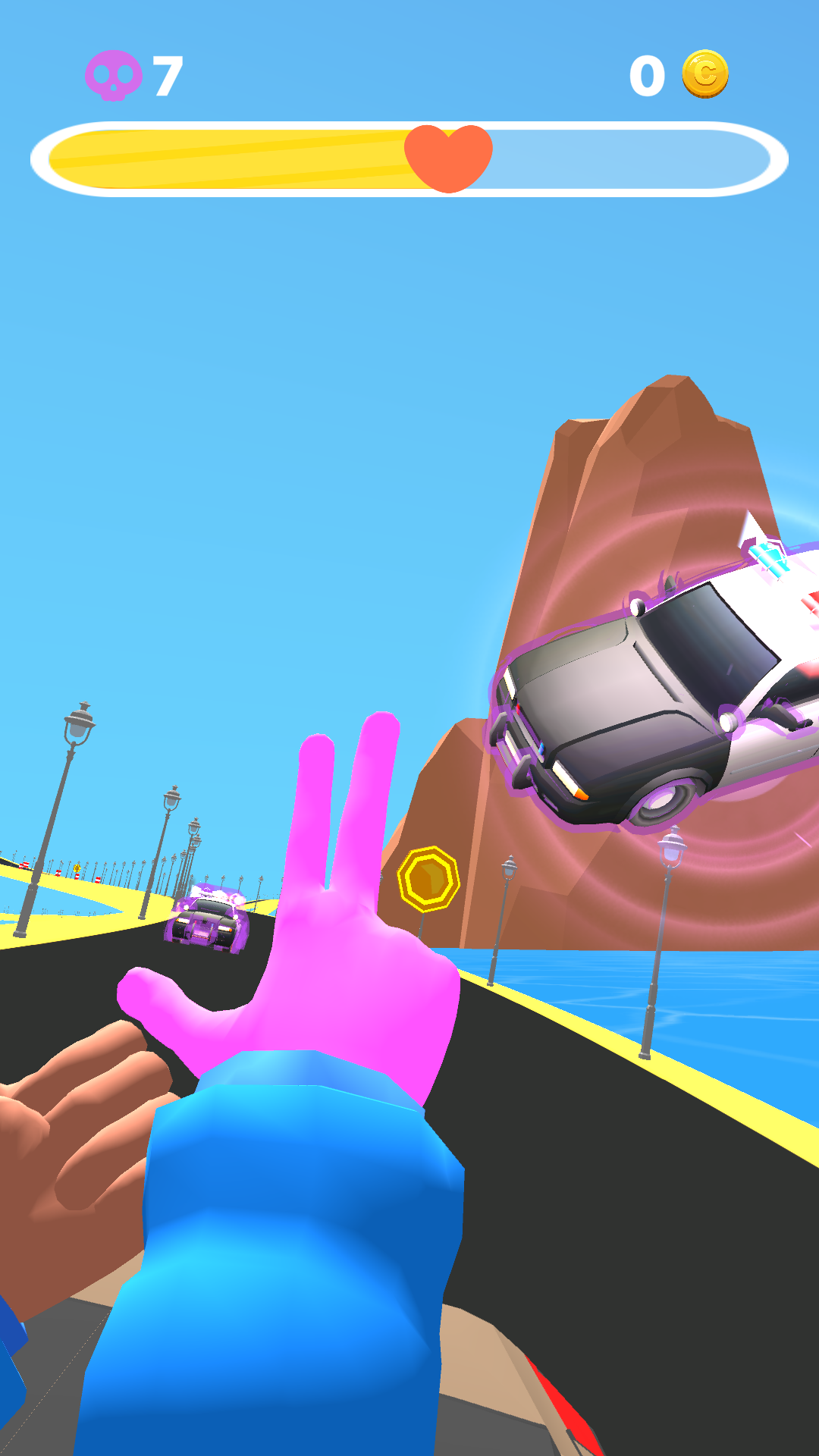 Telekinesis drive: first person screenshot 8